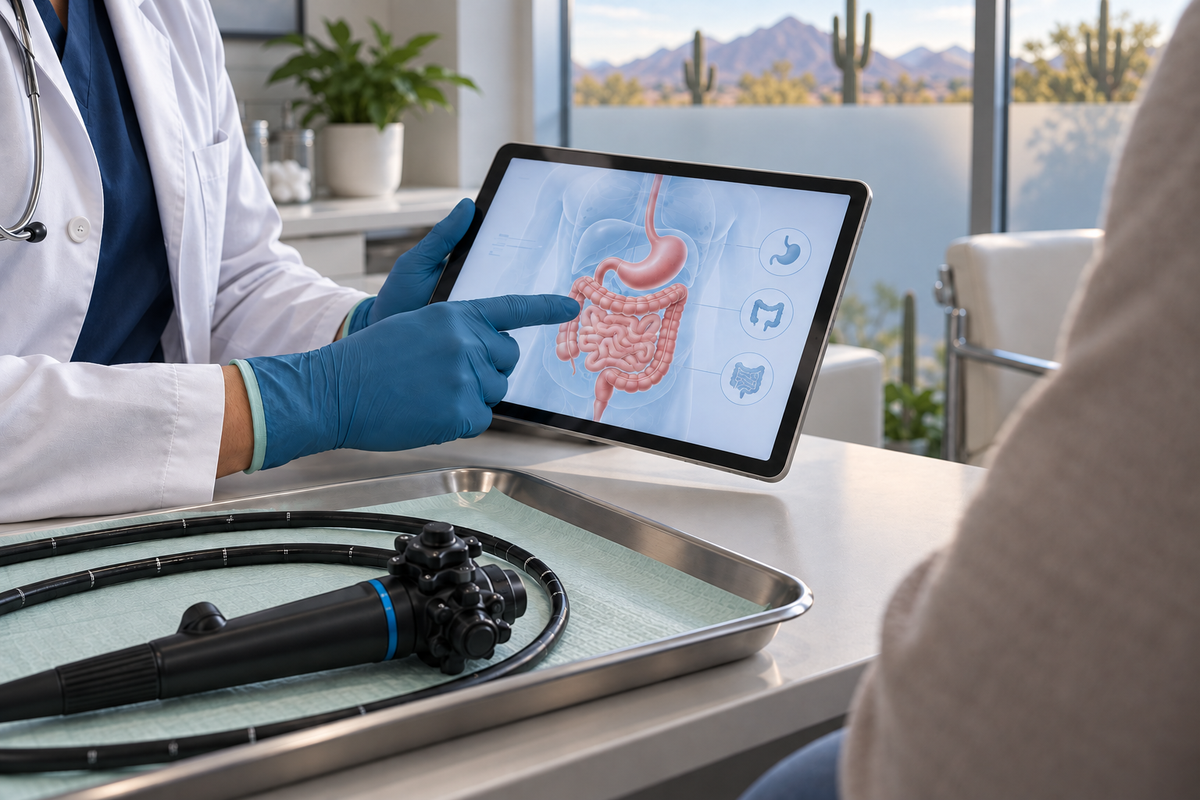 Medical consultation illustration